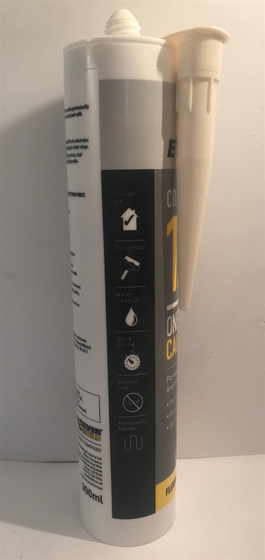 Everbuild Everflex 125 One Hour Caulk Magnolia 300 ml