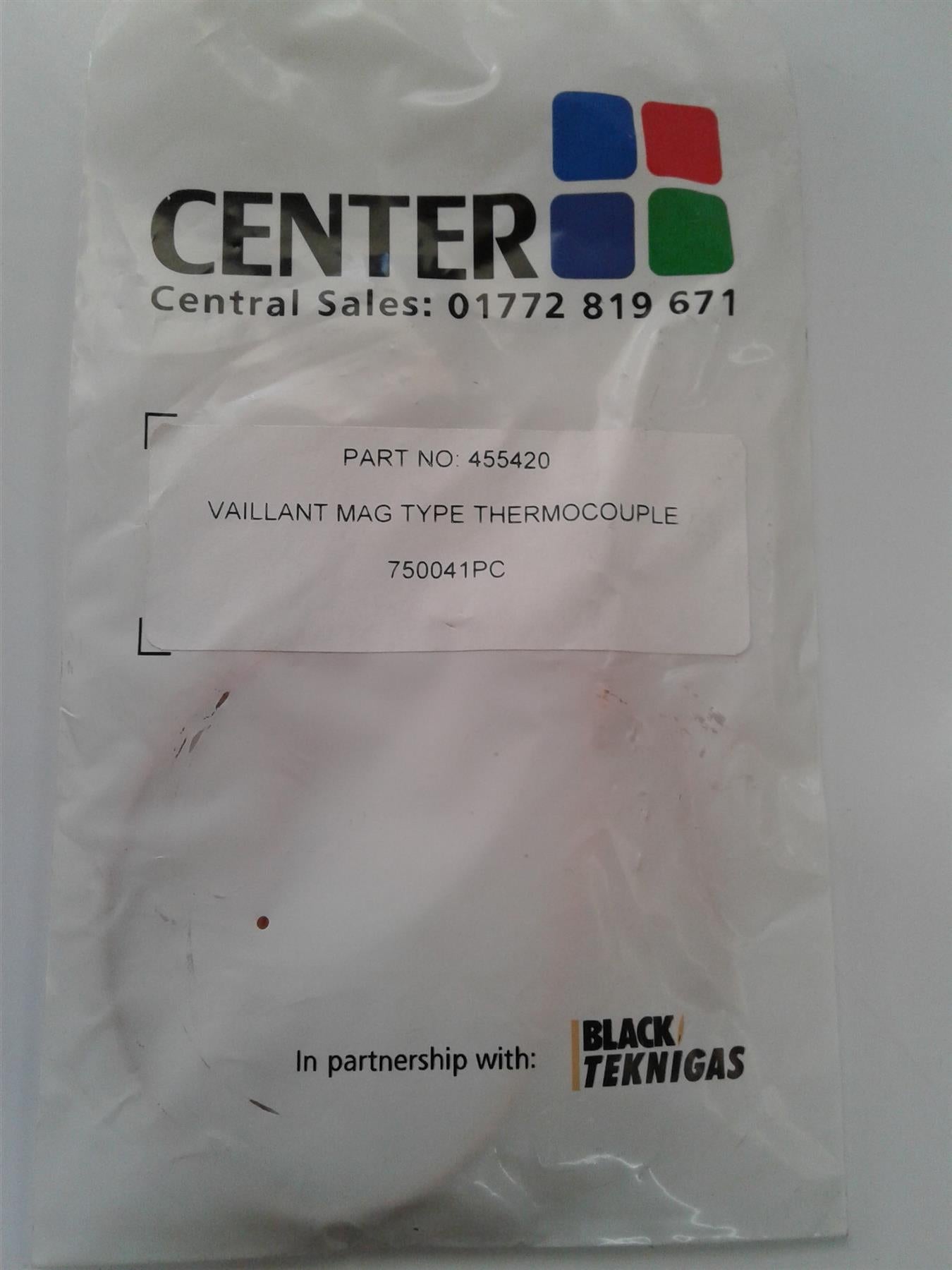 NEW Vaillant MAG Type thermocouple 455420 Watts Industries 750041 PC