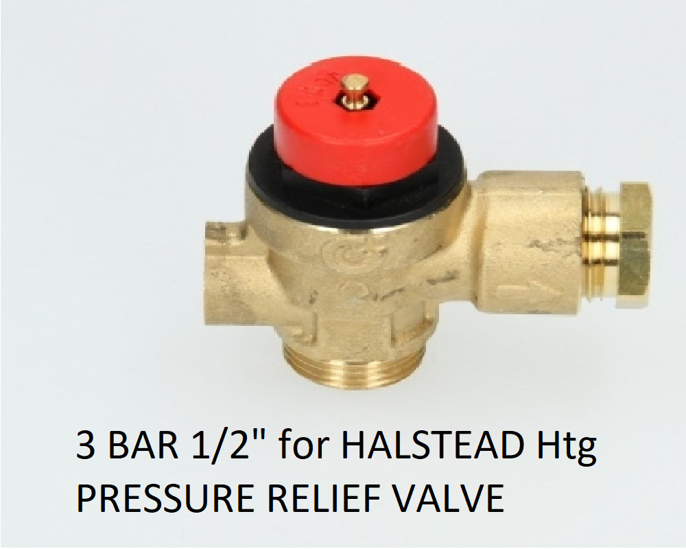 NEW Caleffi HALSTEAD 300734 3 BAR 1/2" PRESSURE RELIEF VALVE