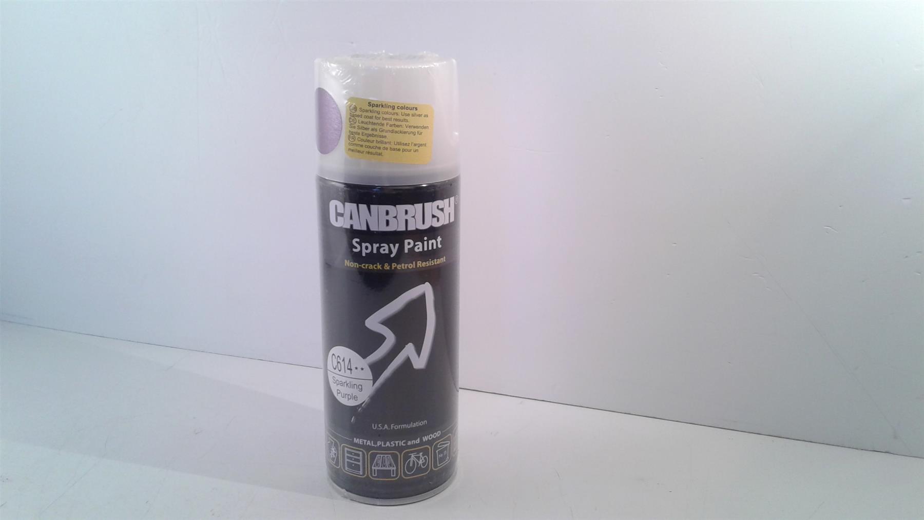 Canbrush Spray Paint C614 Sparkling Purple for metal, plastic and wood