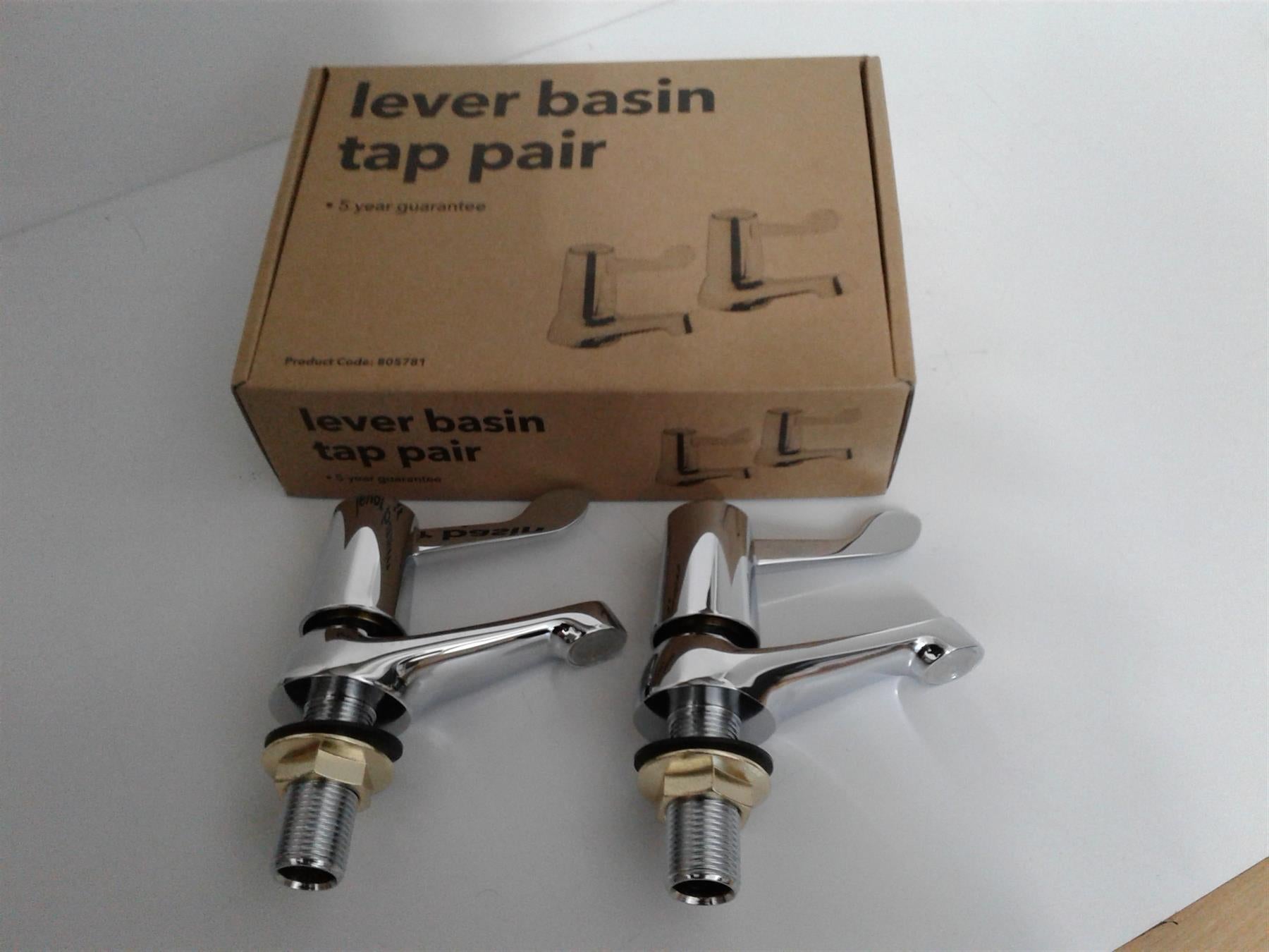 Lever Basin Tap Pair