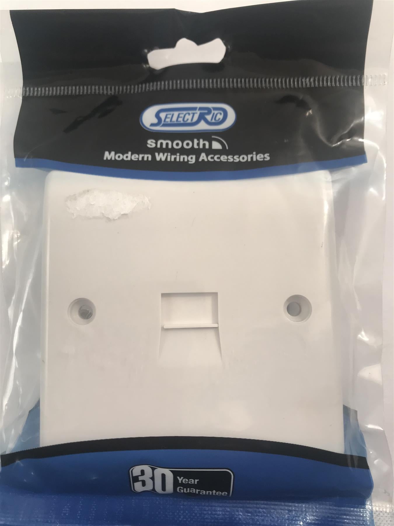 Selectric Smooth 1 Gang Secondary Telephone Socket  SSL541