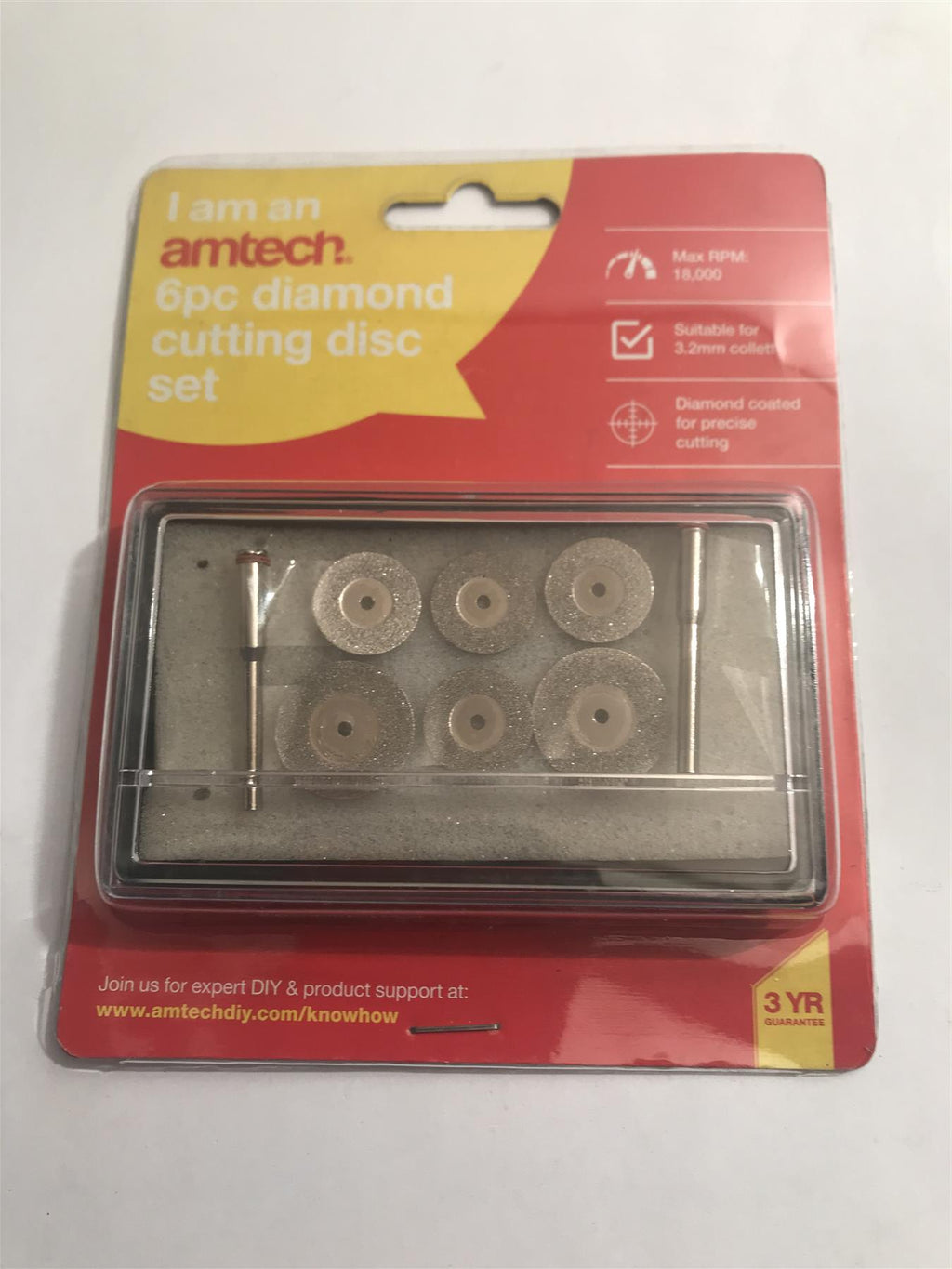 Amtech 6pc Diamond Cutting Disc Set E1829