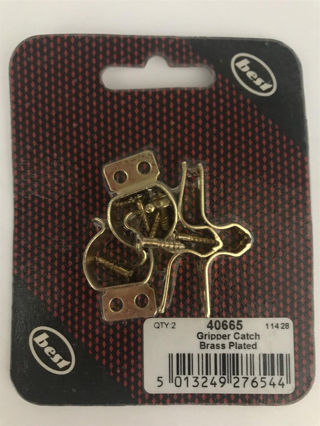 Best Gripper Catch Brass Plated (2 Pk) 40665
