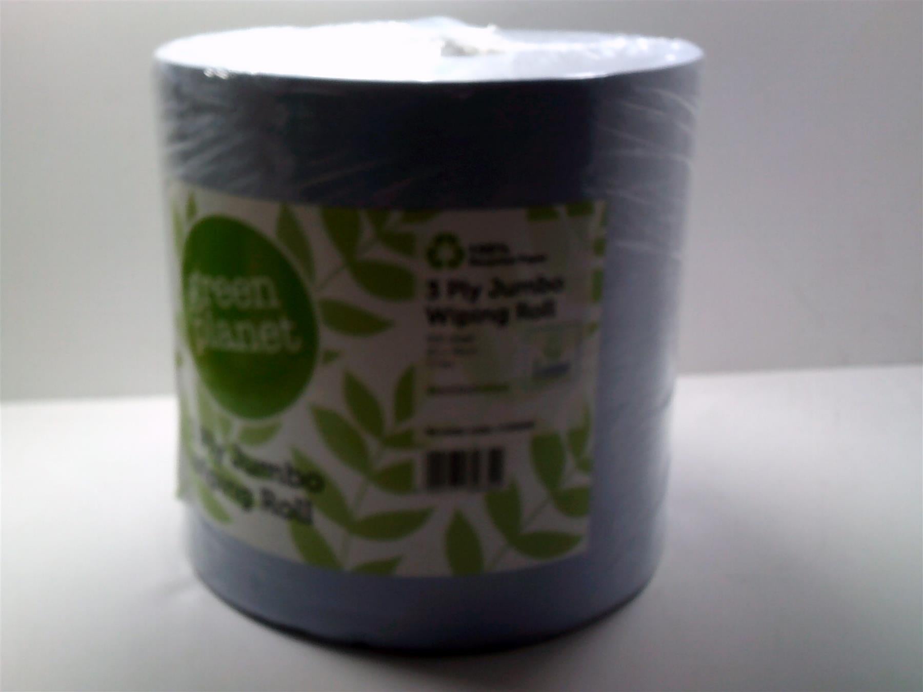 Green Planet 1x  3 Ply Jumbo Wiping Roll 500 sheets