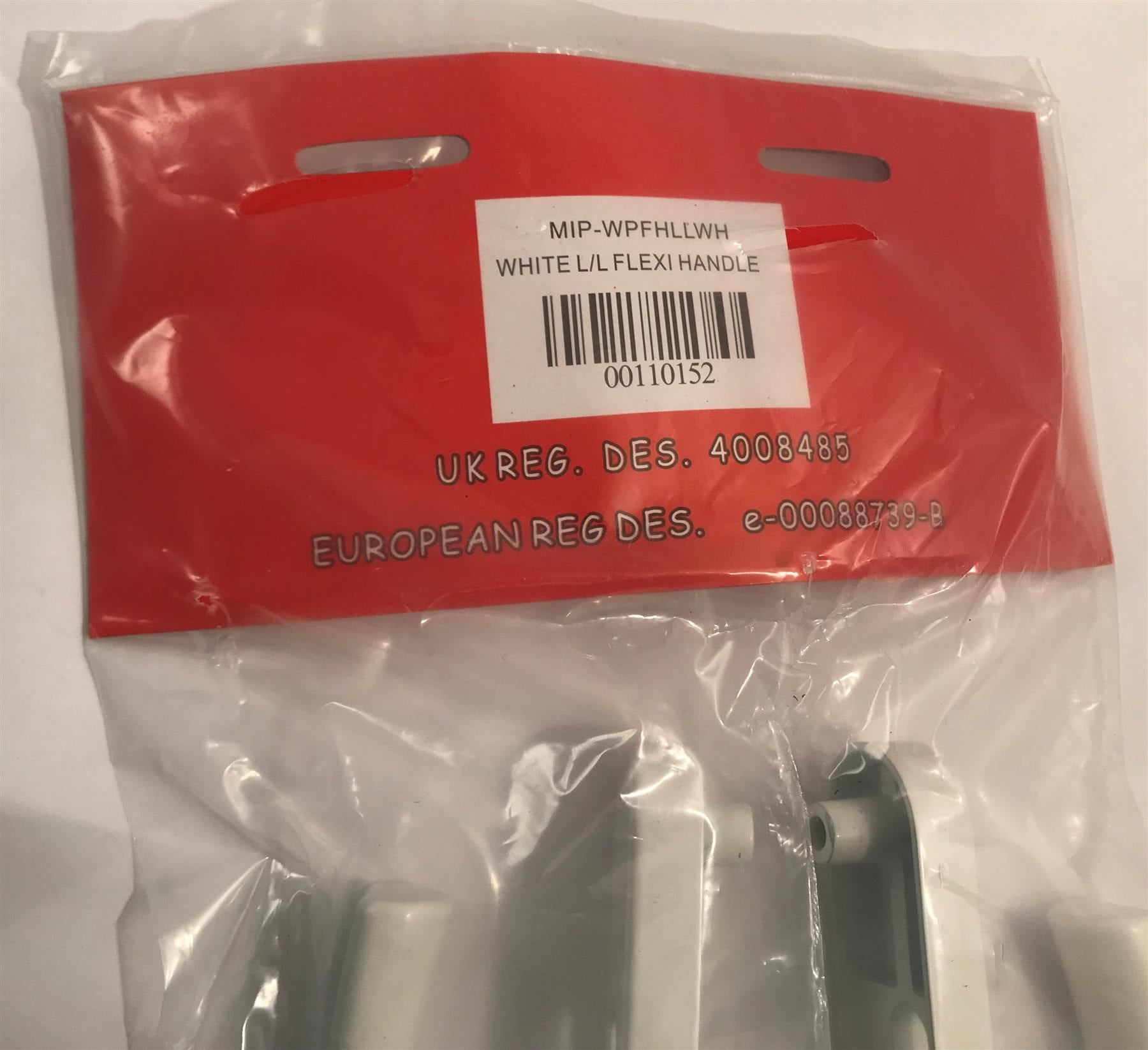 WP Flexi UPVC Repair Door Handle Set 92mm 68mm 62mm PZ WHITE