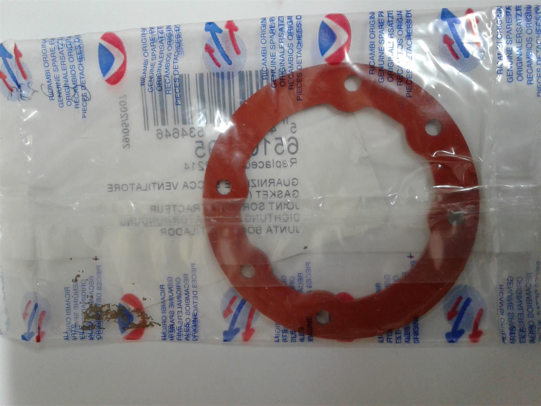 NEW ARISTON GASKET FAN 65102395