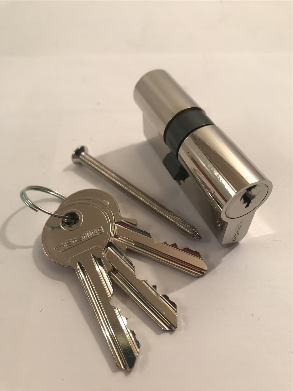 Sterling EPN3030 Double Euro 5 Pin Cylinder 60mm (30x30), Polished Nickel