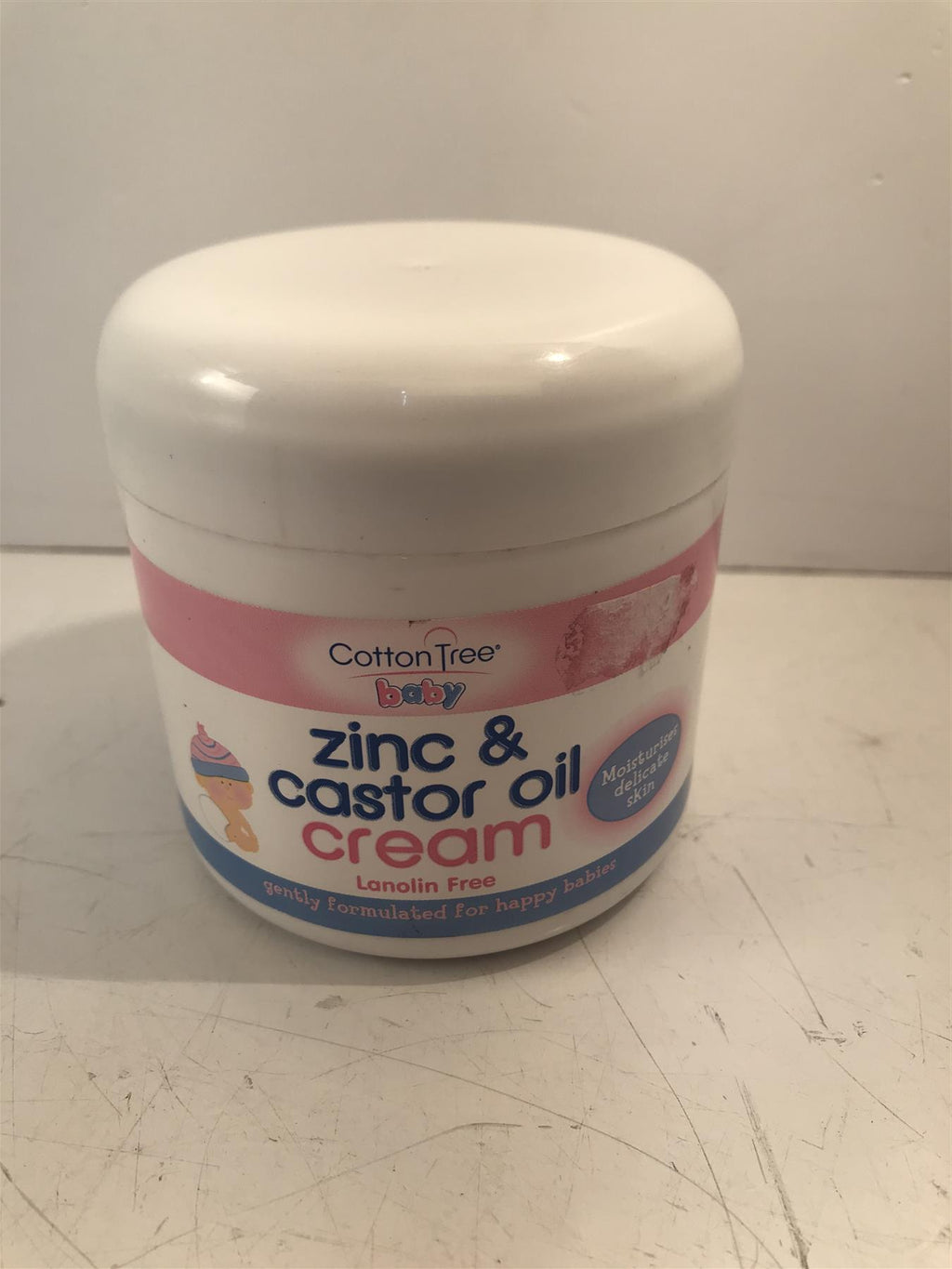 Cotton Tree Nappy Rash Cream Zinc & Castor Oil Cream Lanolin Free 300ml