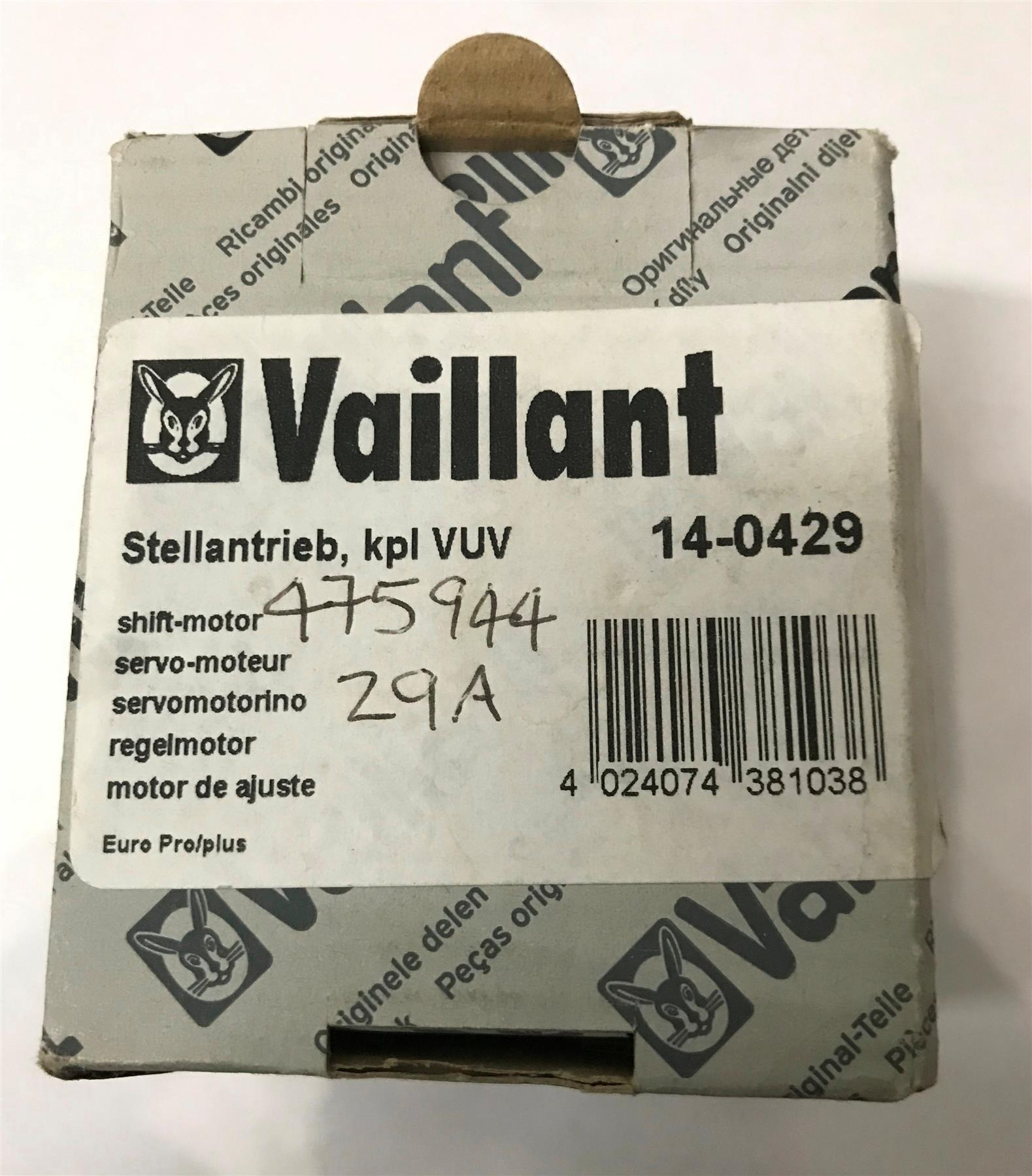 VAILLANT ECOTEC PLUS 824 828 831 DIVERTER VALVE ACTUATOR MOTOR 140429