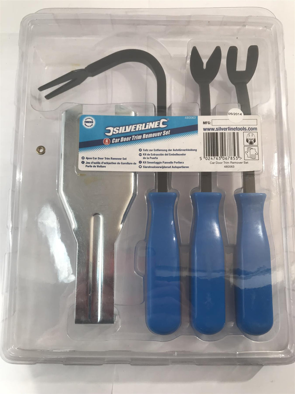 Silverline 4pc Car Door Remover Set  480063