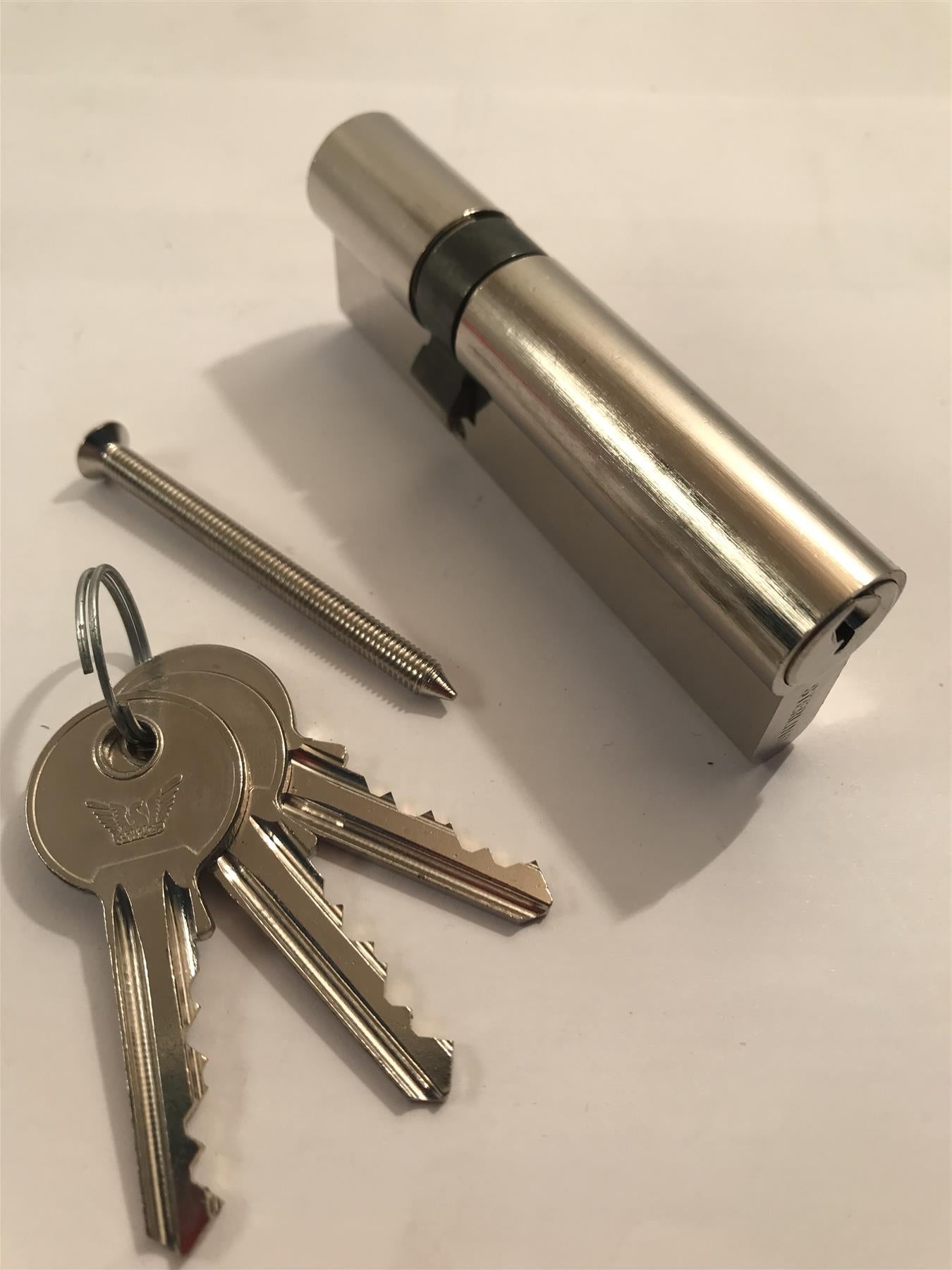 Sterling EPN021 Double Euro Cylinder 90mm (30x60), Nickel