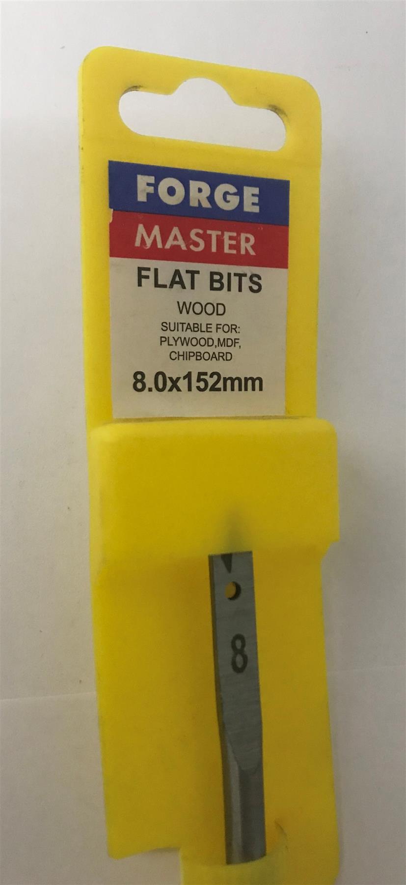 Forge Master Flat Wood Bit 8.0 x 152mm  FMFLAT8