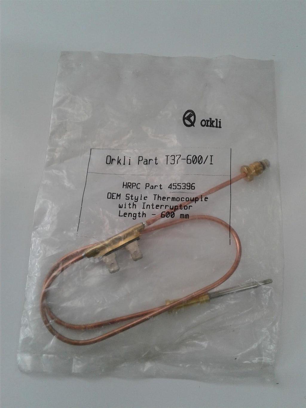 NEW ORKLI T37-600/I THERMOCOUPLE WITH INTERRUPTOR LENGTH 600MM 455396