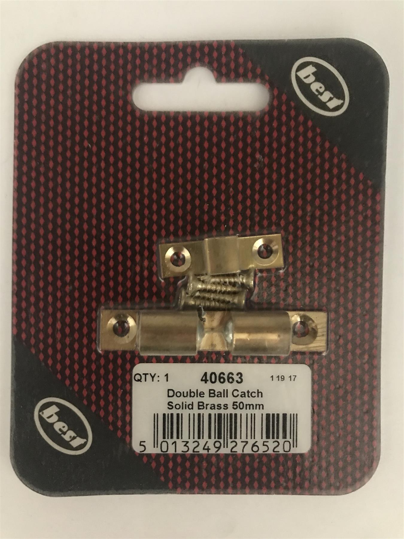 Best Double Ball Catch Solid Brass 50mm  40663