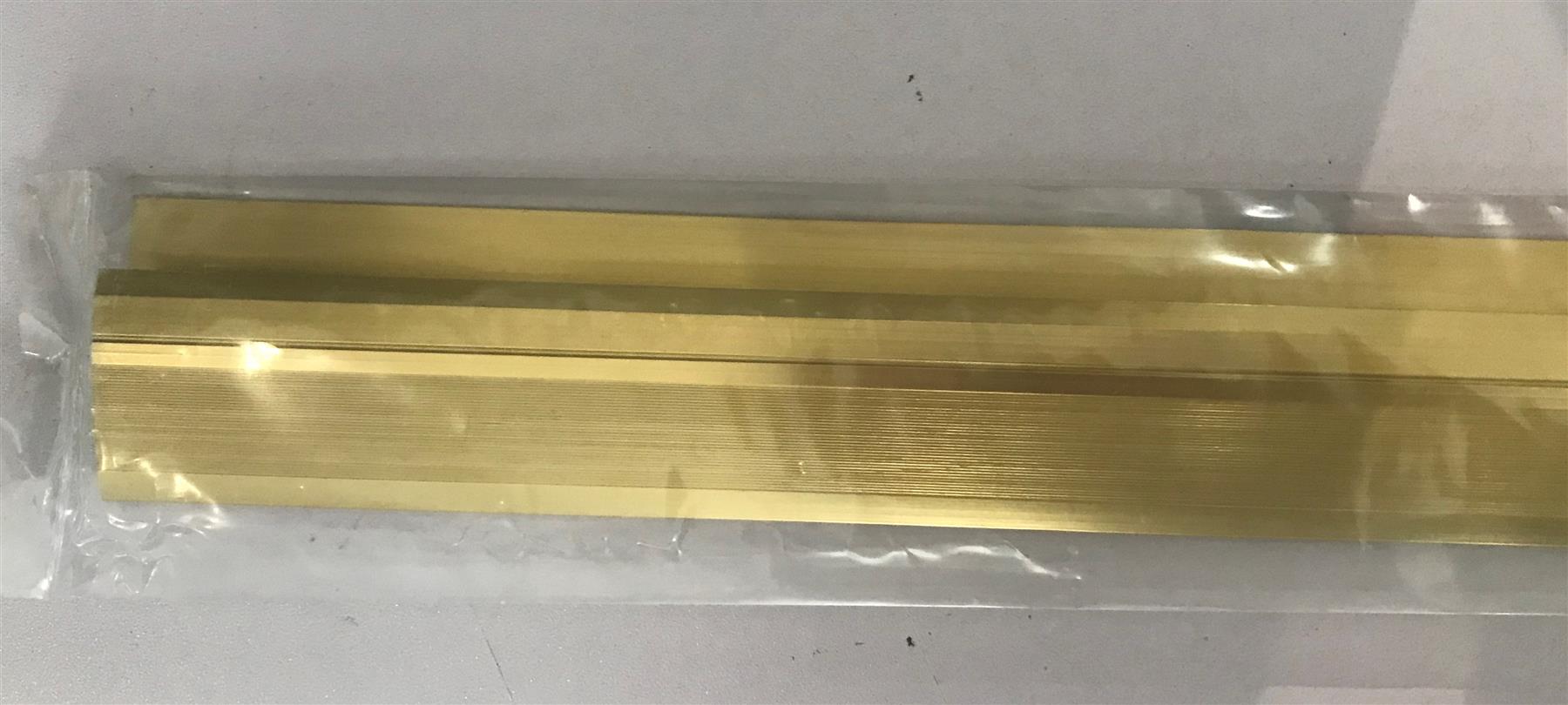 Exitex Round Edge Floor Trim Gold Adonised 914mm REFT