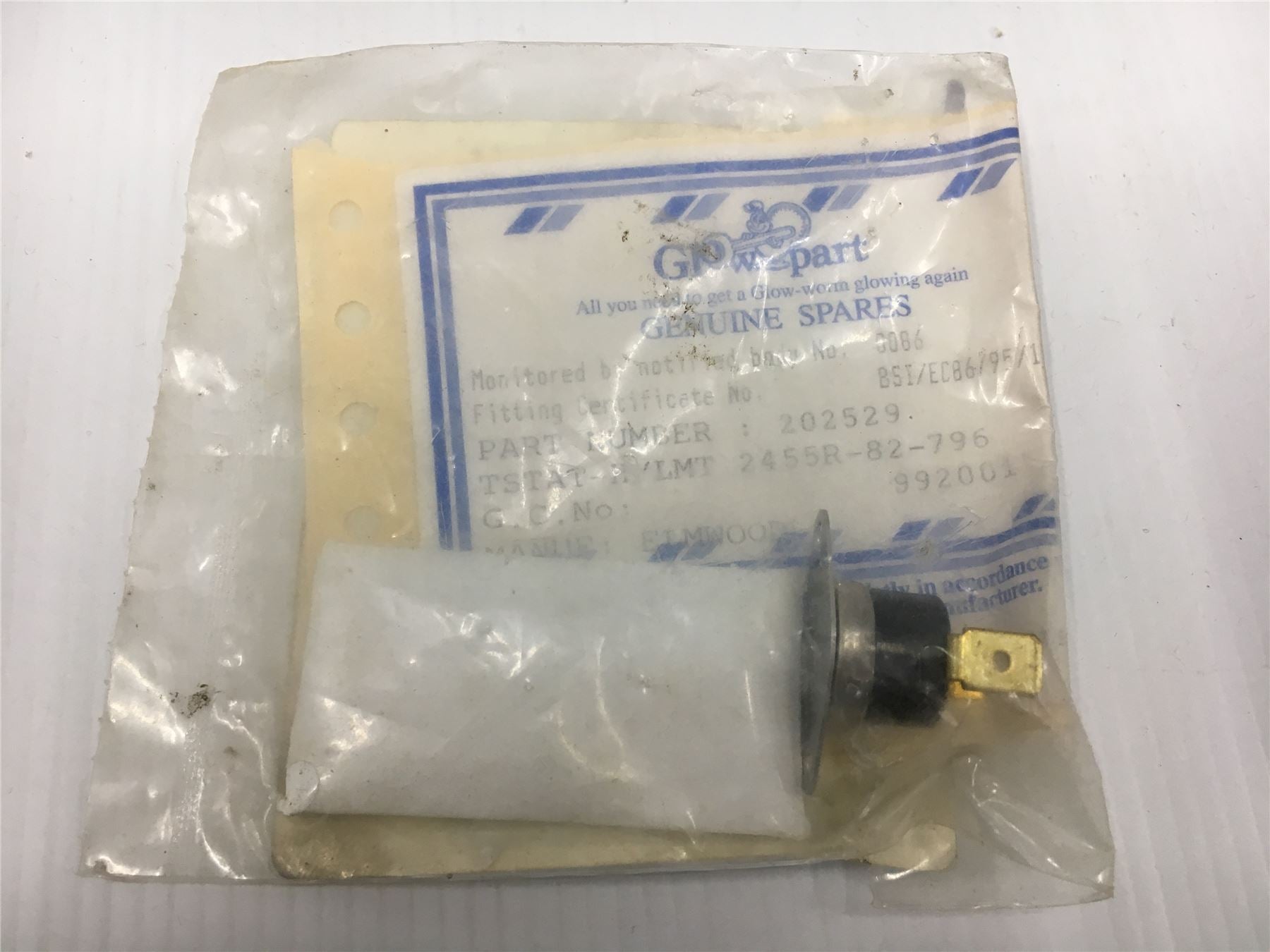 NEW GLOWWORM LIMIT THERMOSTAT 202529