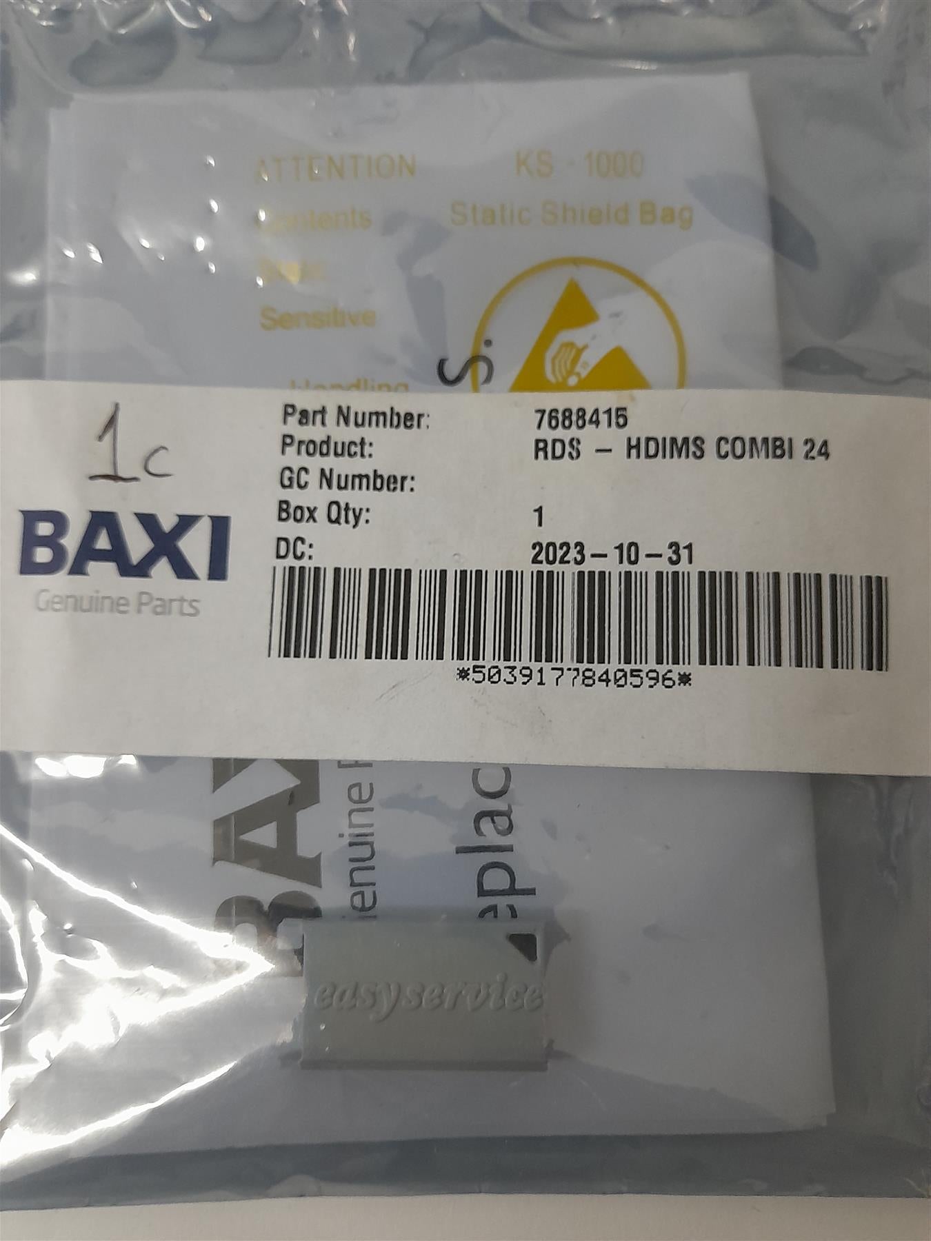 BAXI 7688415 RDS HDIMS COMBI 24