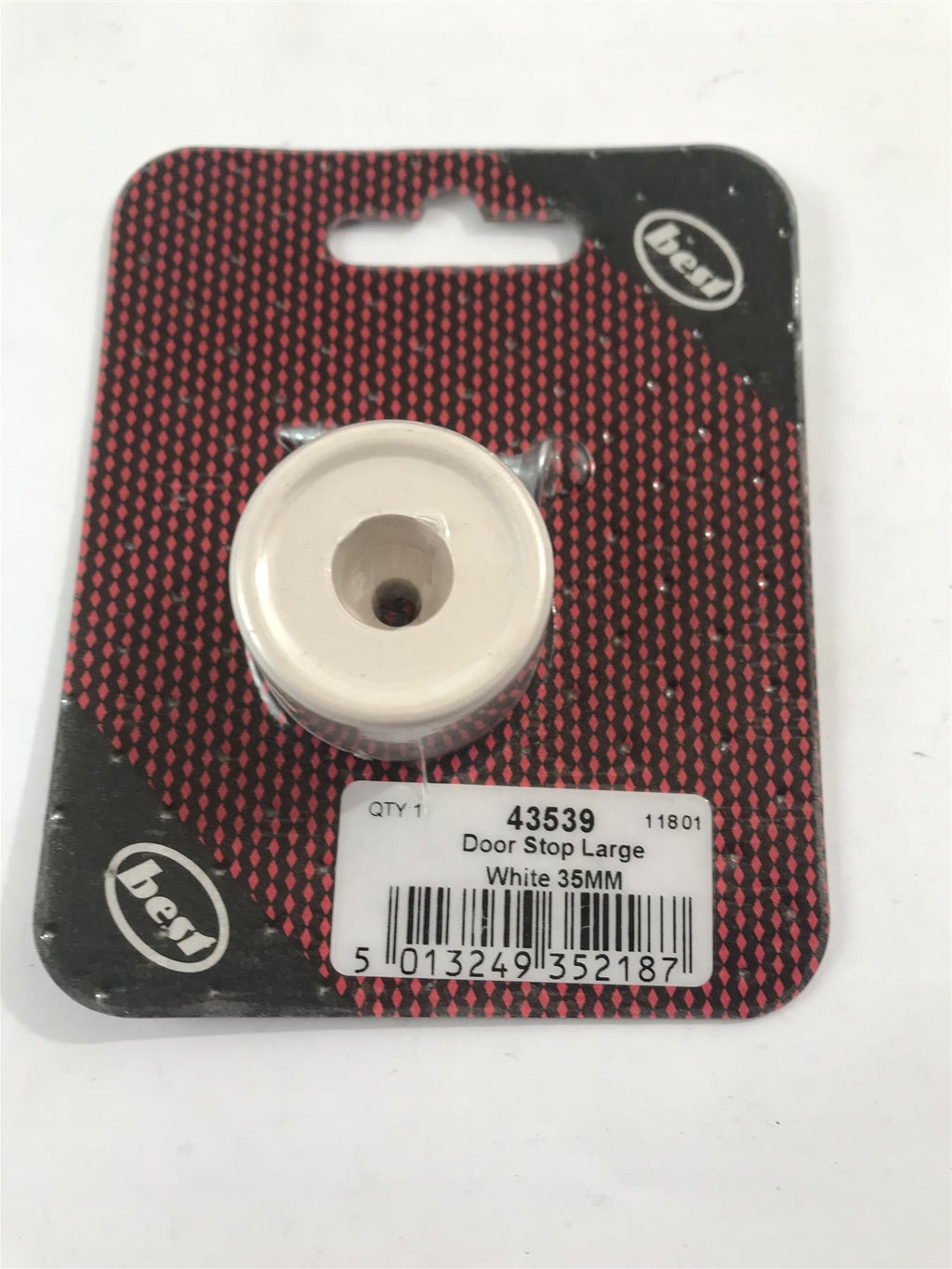 Best Door Stop Large White 35mm  43539