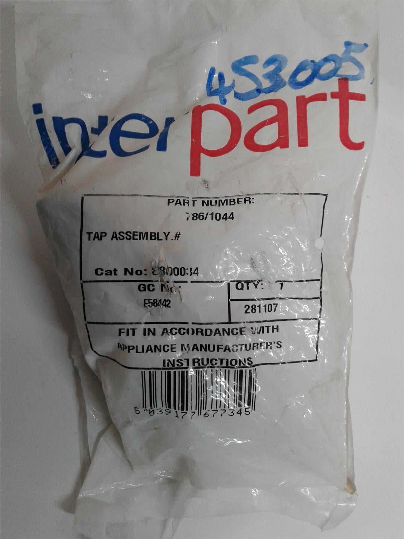 NEW POTTERTON 786/1044 TAP ASSEMBLY