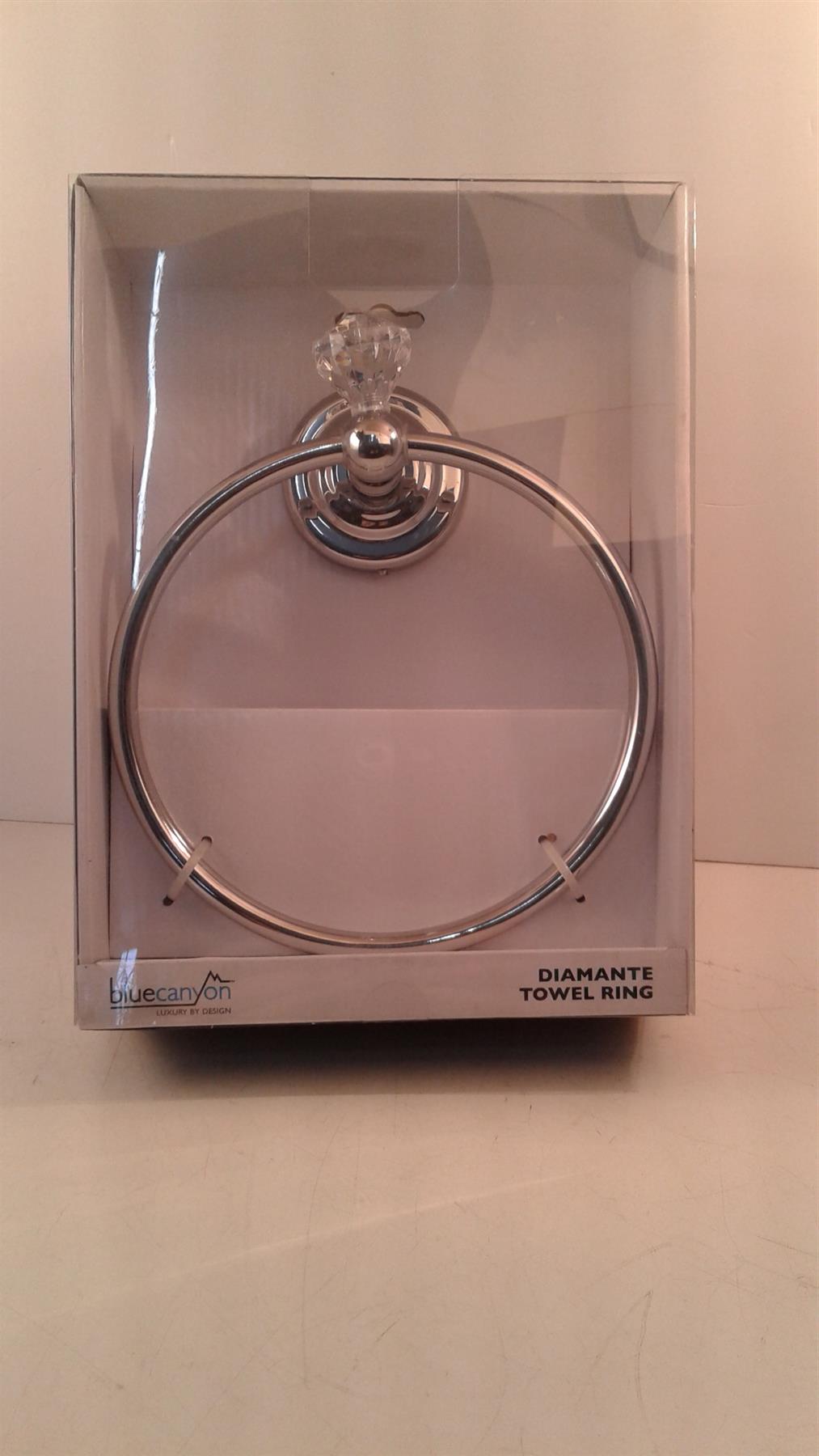 Blue Canyon Diamante Towel Ring