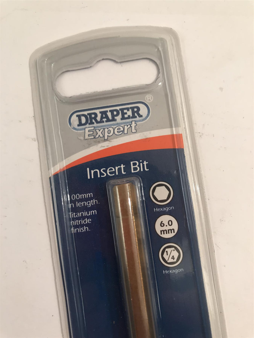Draper Insert Bit 1/4"  6mm x 100mm Long  10815