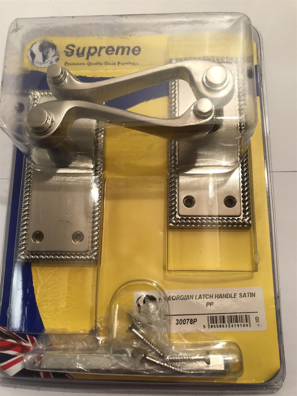 Georgian Lever Latch Door Handles Satin