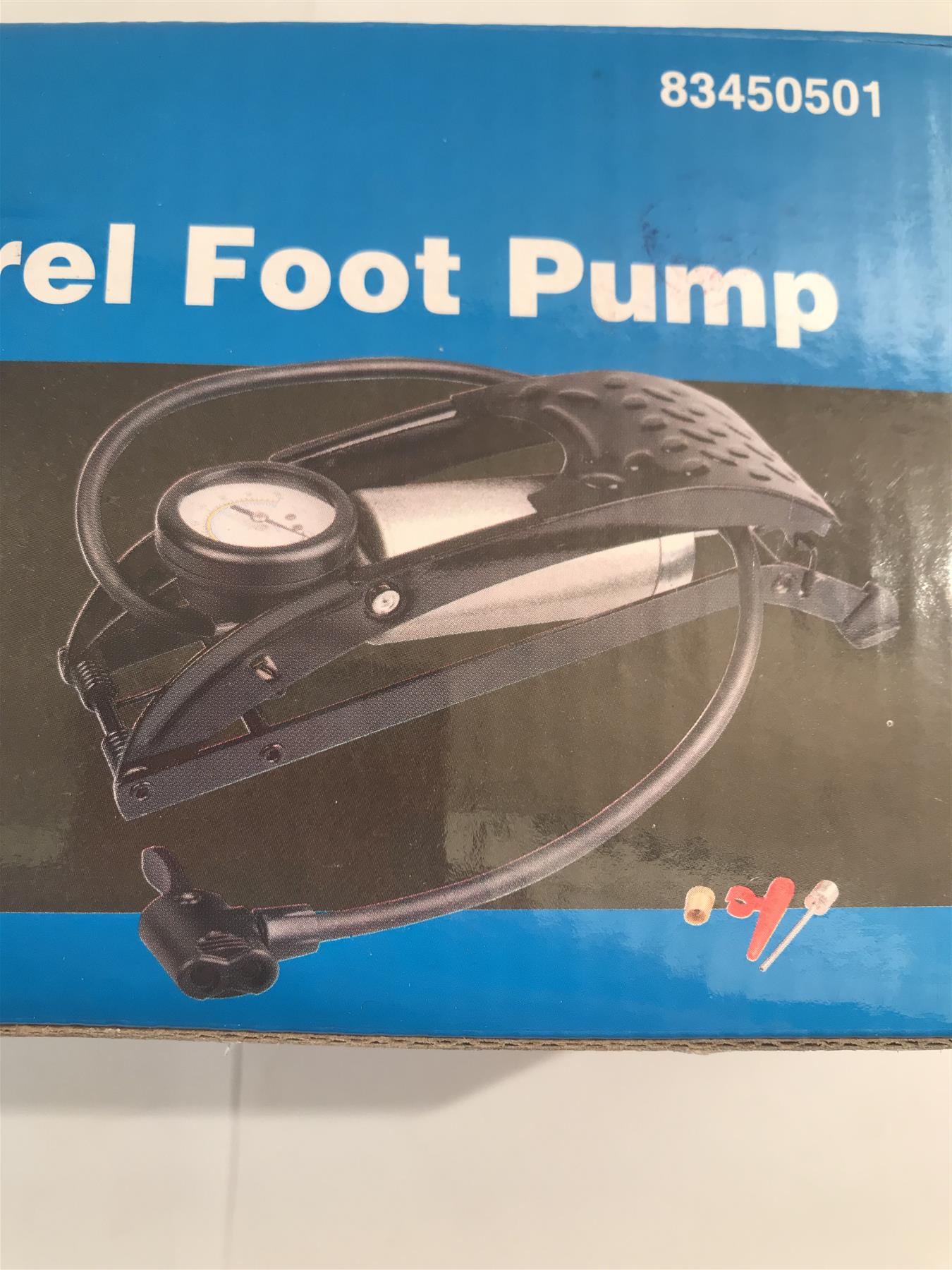 Hilka Heavy Duty Single Barrel Foot Pump 83450501