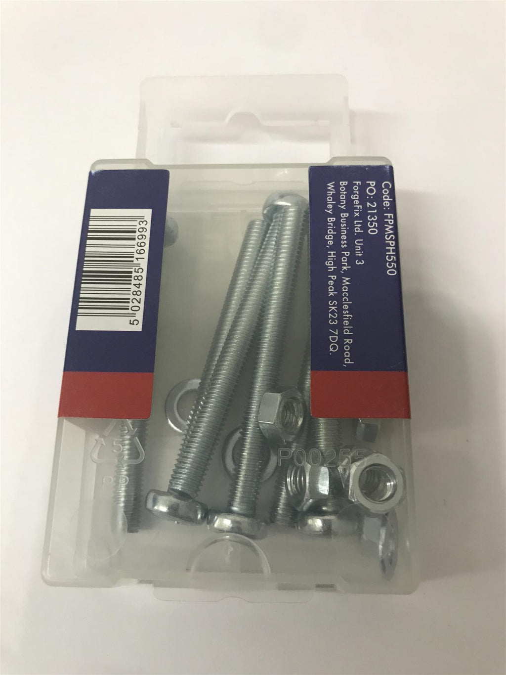 ForgeFix FPMSPH550 Machine Screw Pozi Pan Head ZP M5 x 50mm