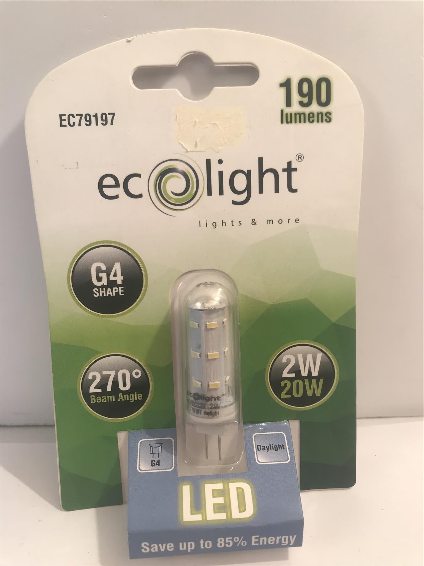 Ecolight G4 20W 190lm 270° KED Bulb  EC79197