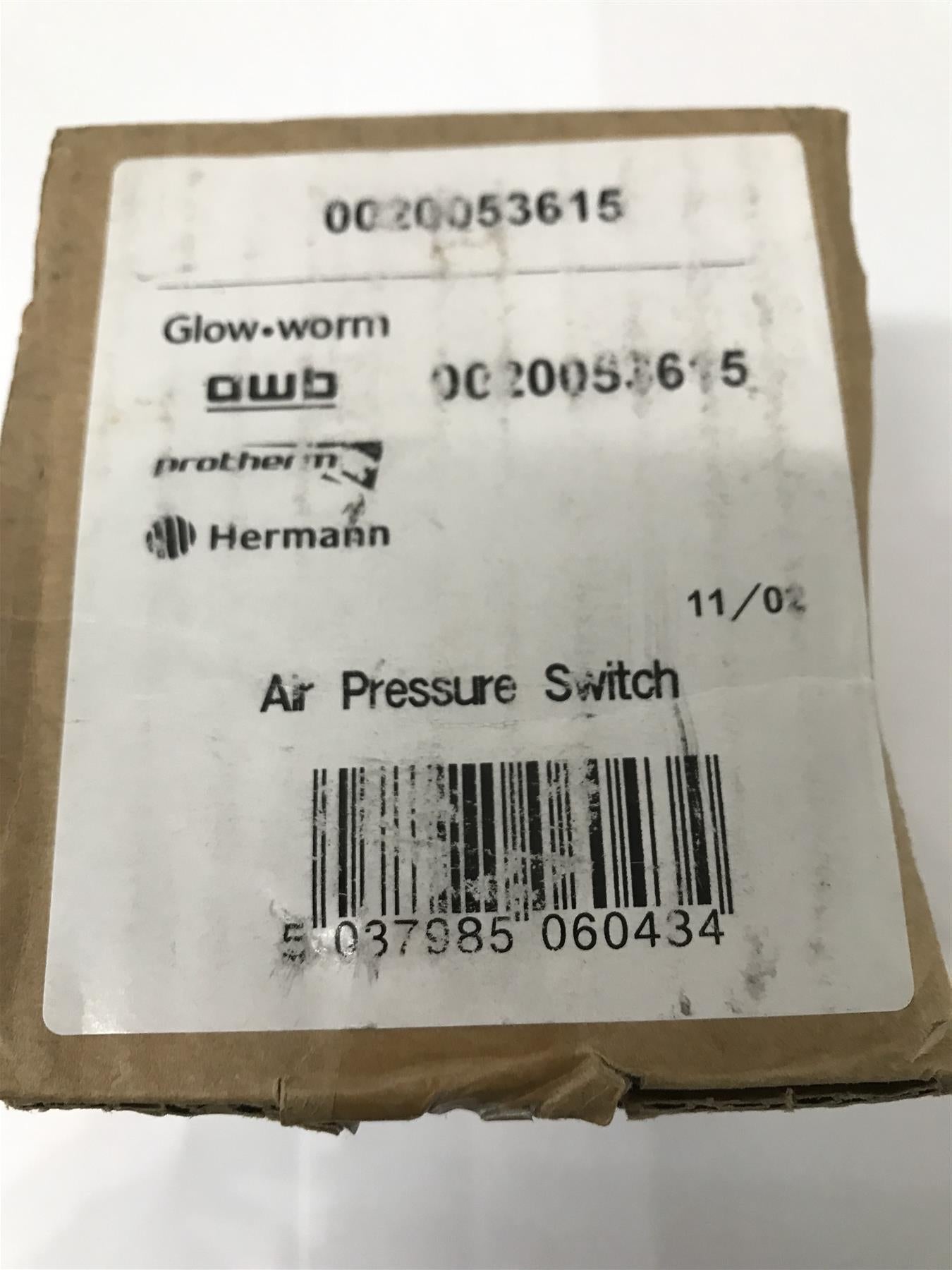 GLOWWORM MICRON 50FF AIR PRESSURE SWITCH APS 0020053615 WAS S227085