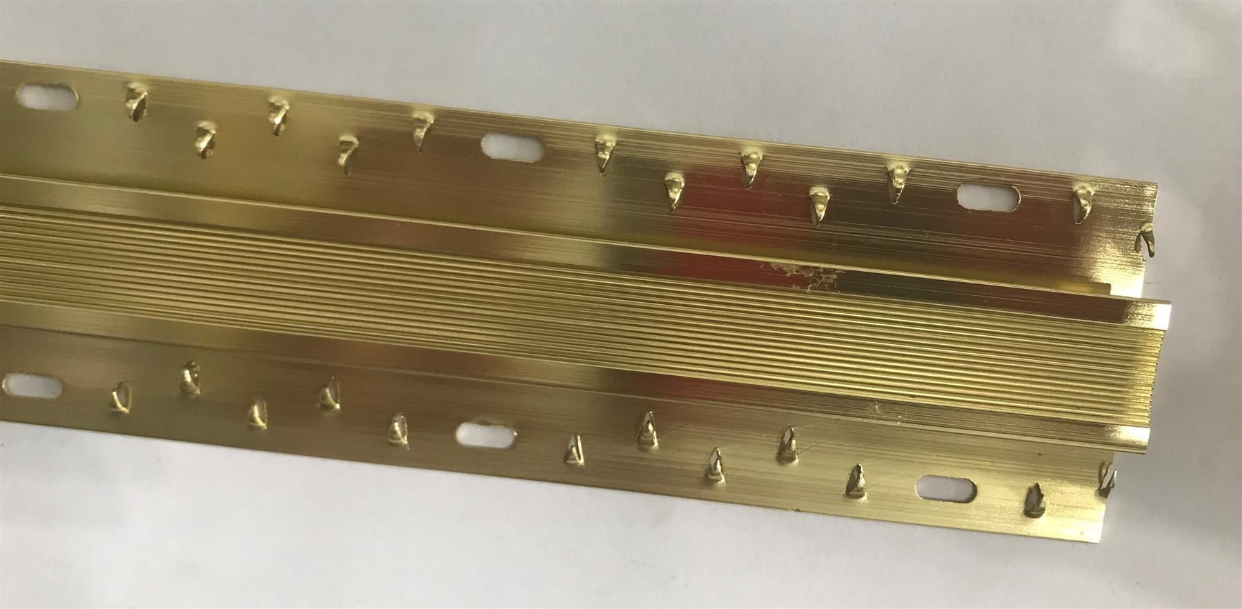 Newtech Double Edge Carpet to Carpet Door Trim Gold 900mm