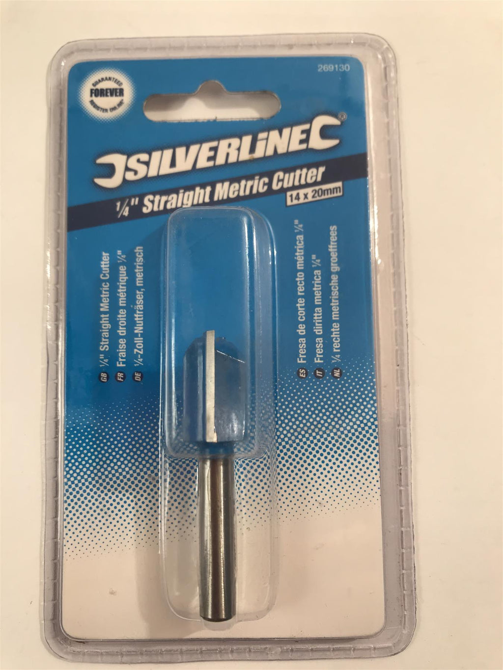 Silverline 269130 Straight Metric Cutter, 1/4-inch 14 x 20 mm