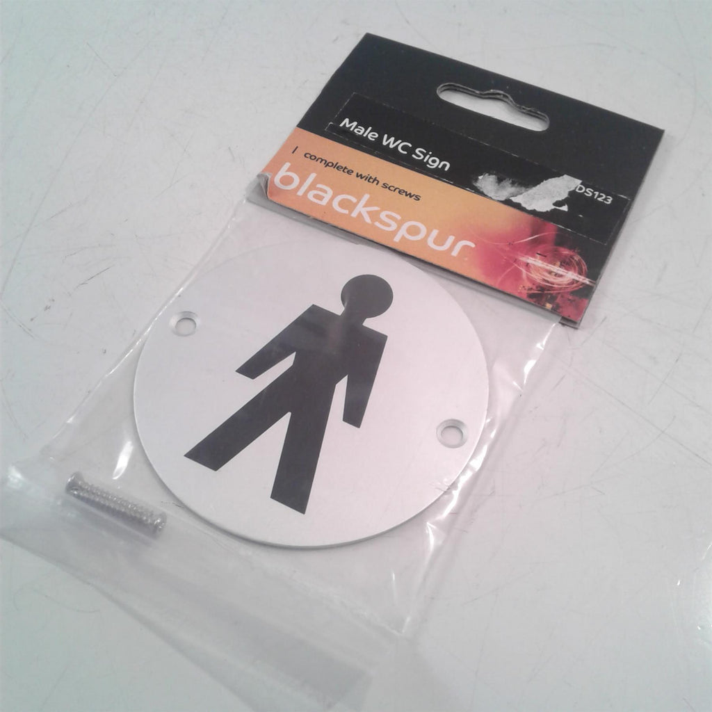 Blackspur BB-DS123 Male WC Sign with screws