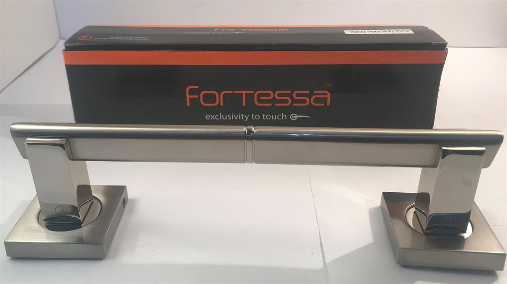 Fortessa FACSIC-SN/NP Sicily Satin Nickel/Nickel Polished Door Handle
