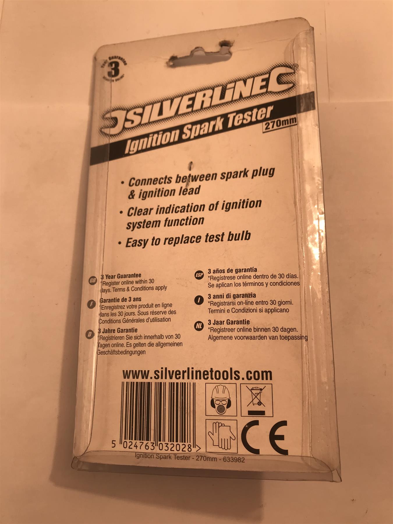Silverline Ignition Spark Tester 270mm  633982