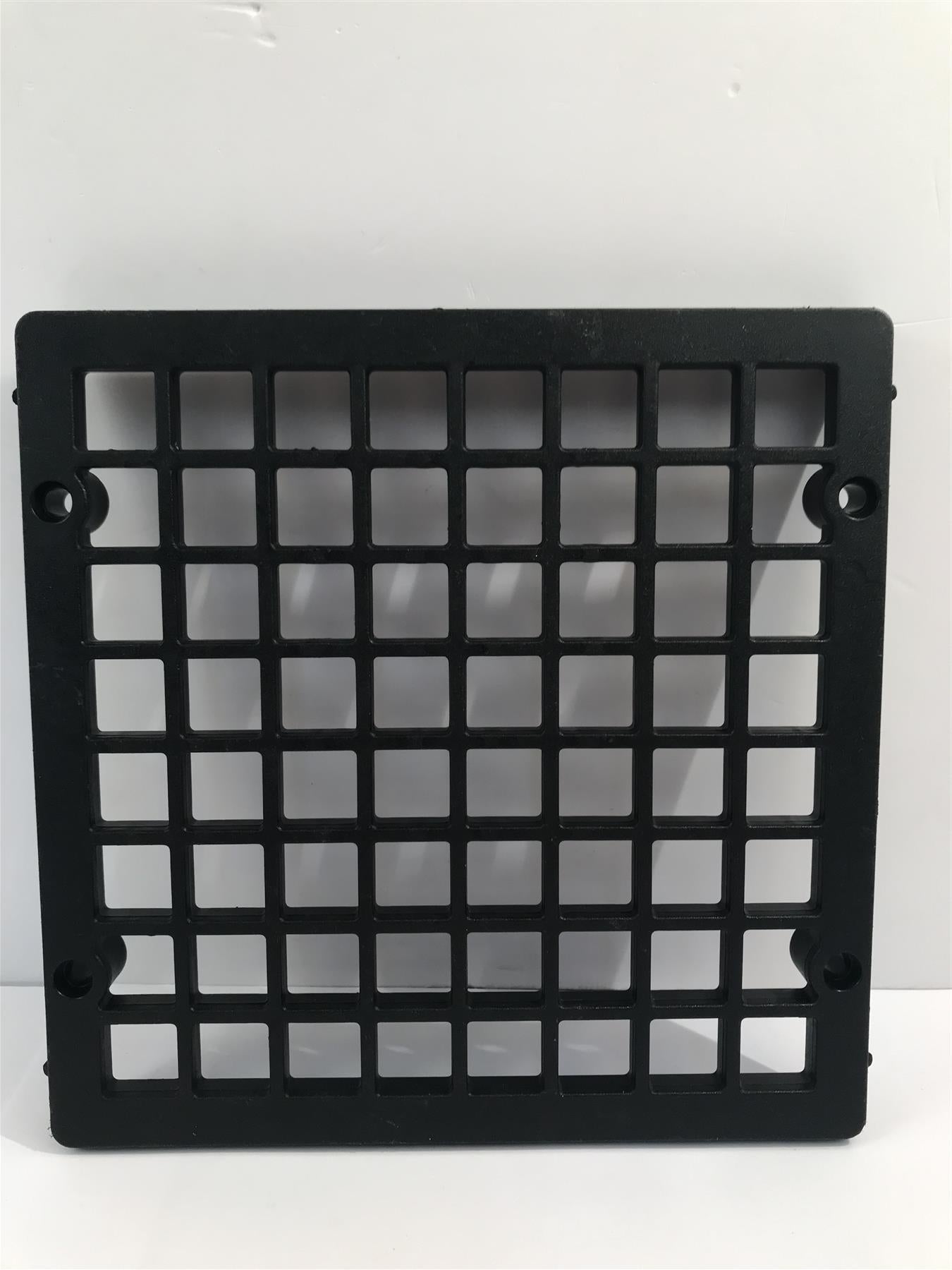 6" x 6" Black Plastic Drain Cover