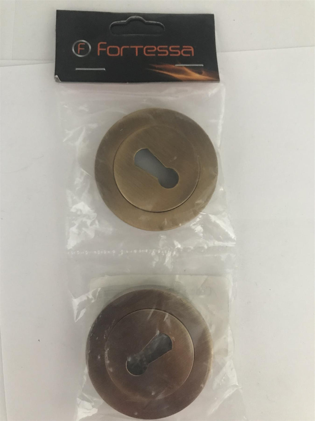 Fortessa Keyhole Escutcheon 8x51mm Brass Plated  FESC-AB  2 Pack