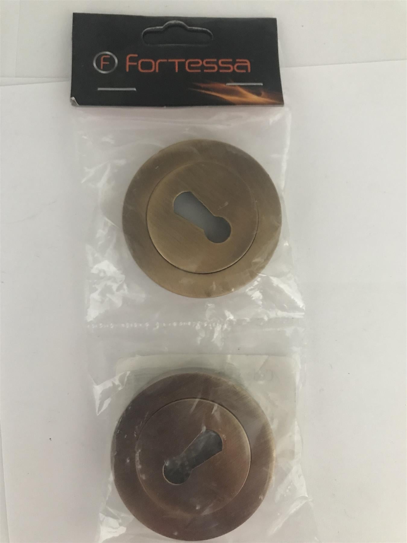 Fortessa Keyhole Escutcheon 8x51mm Brass Plated  FESC-AB  2 Pack