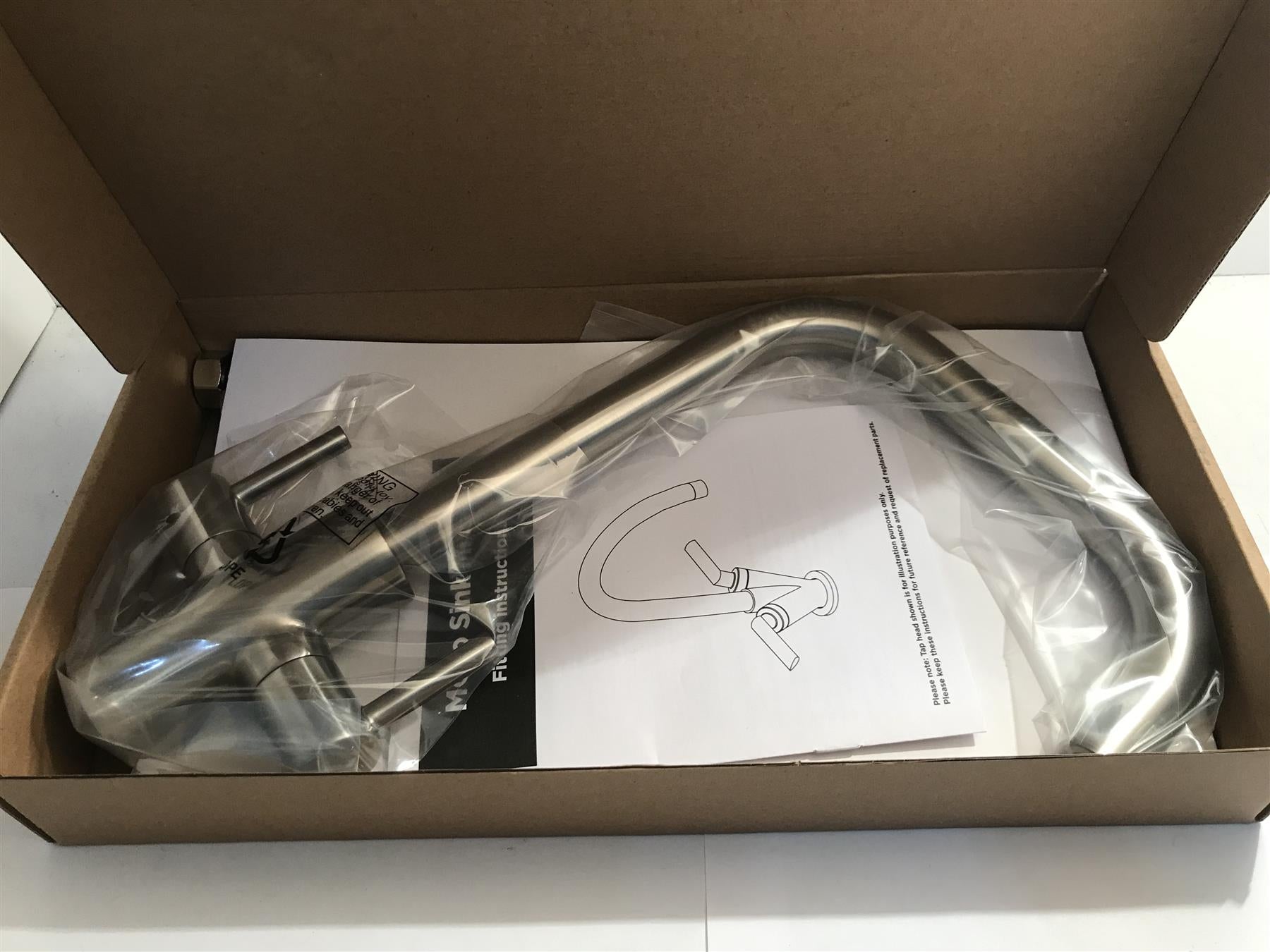 Colmar 546865 Monobloc Sink Mixer Tap Brushed Nickel