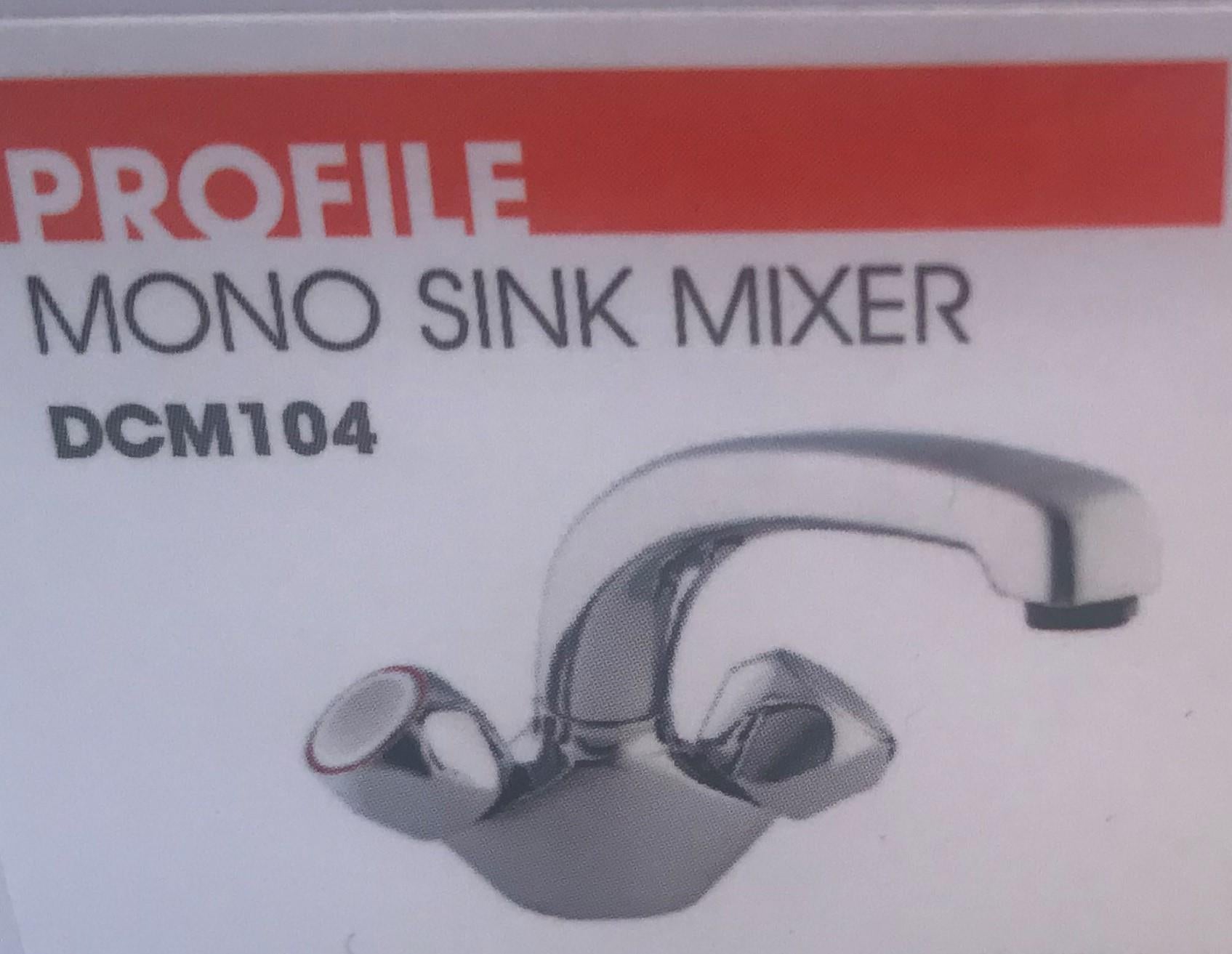 Deva DCM104 Profile Chrome Mono Sink Mixer
