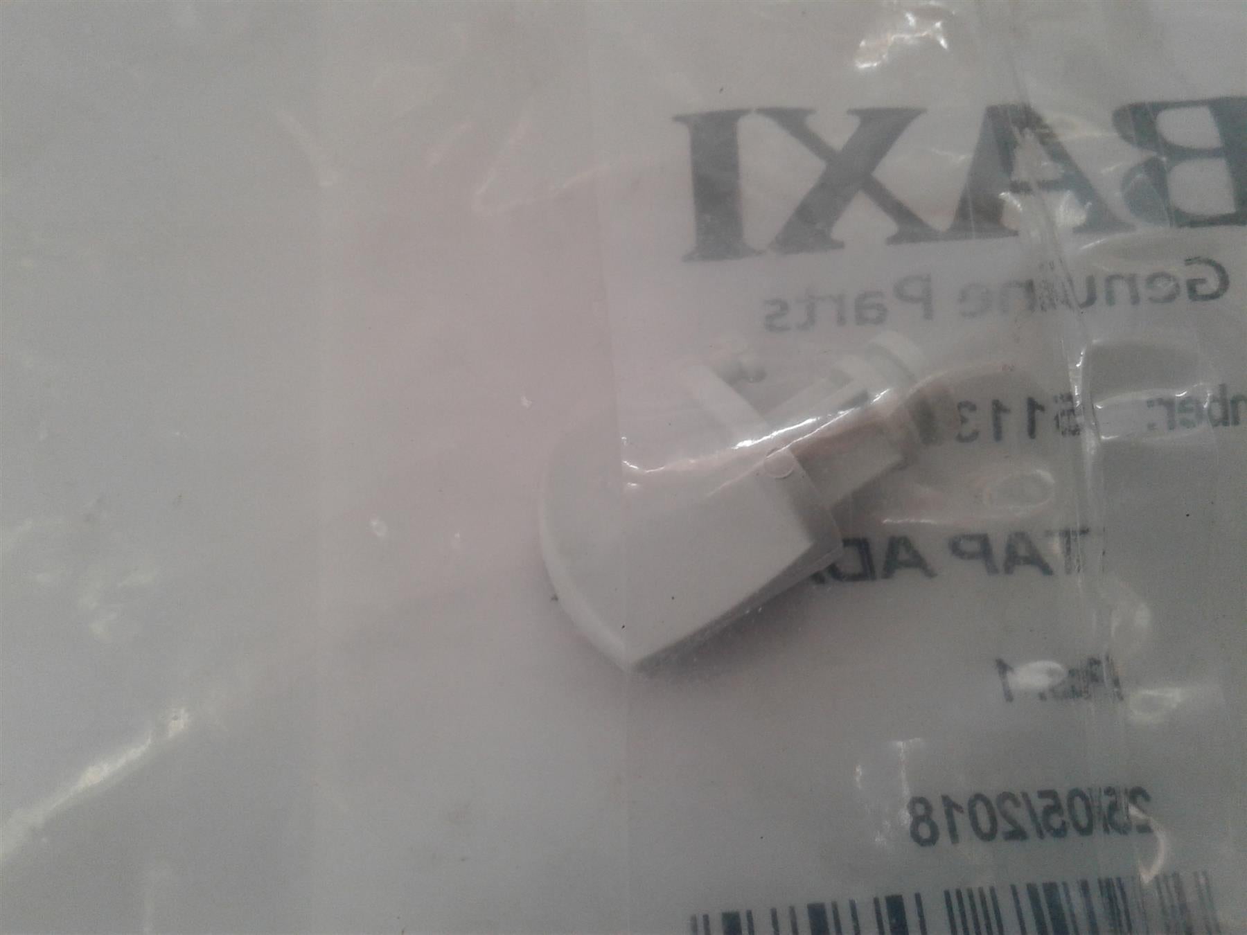 NEW BAXI 5113313 FLUE ADAPTOR TAP COMBI INSTANT BOILER SPARES