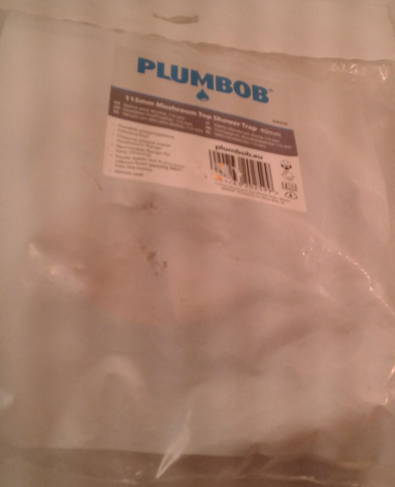 PLUMBOB 115MM MUSHROOM TOP SHOWER TRAP 40MM 606928