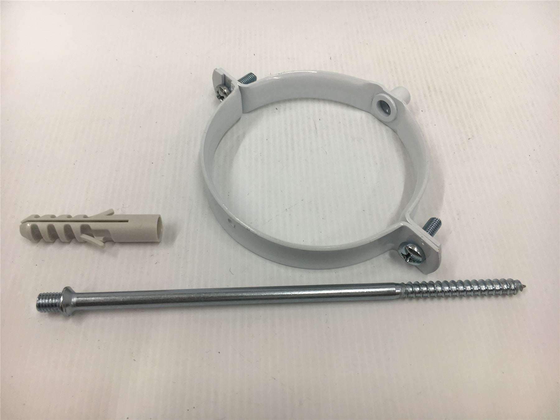 NEW FLUE CLAMP SUPPORT BRACKET 100mm 4" WITH 200MM FIXING SCREW