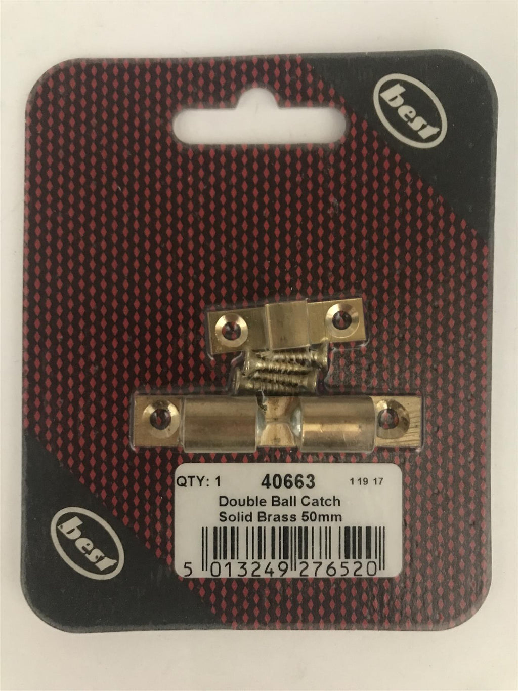 Best Double Ball Catch Solid Brass 50mm  40663