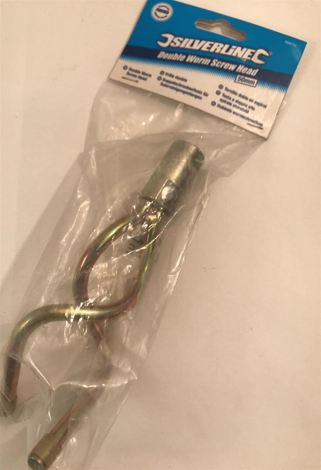 Silverline Double Worm Screw Head 50mm 868723