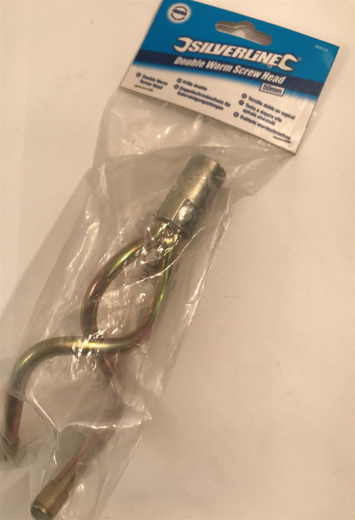 Silverline Double Worm Screw Head 50mm 868723