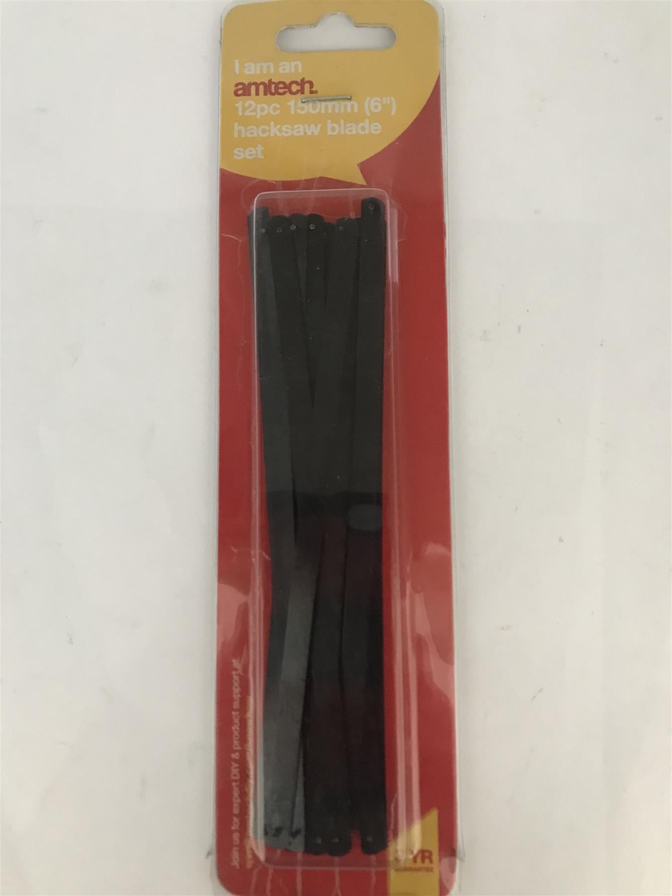 Amtech 12pc 150mm (6") Hacksaw Blade Set  M1300