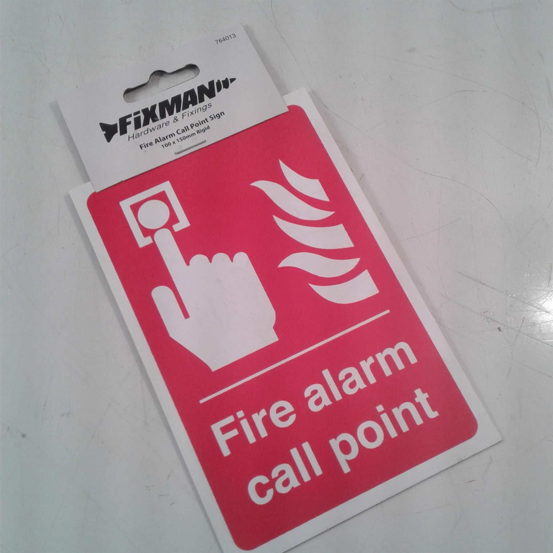 Fire Alarm Call Point Sign 100 x 150mm Rigid