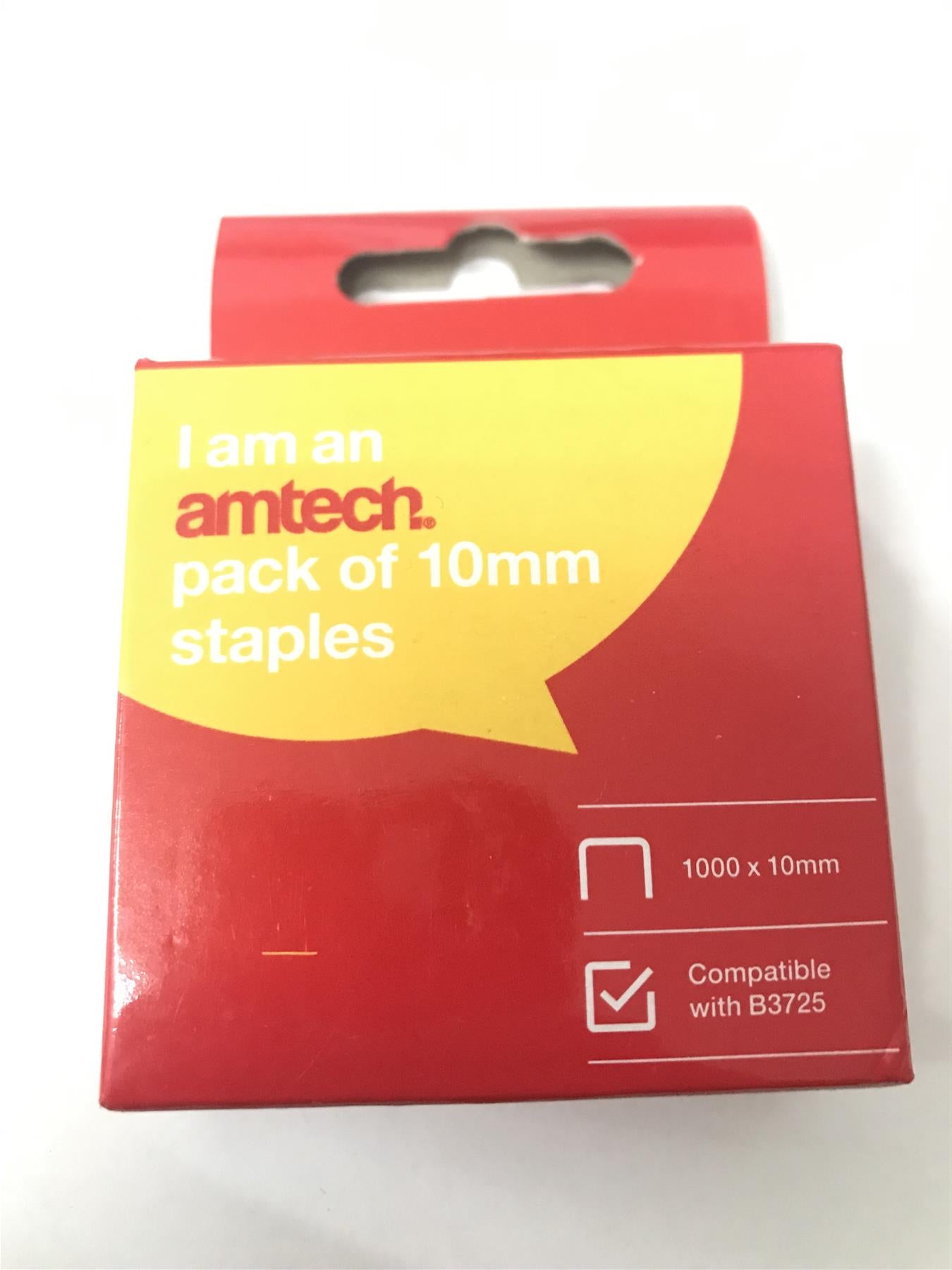 Amtech B3726 Heavy Duty Staples 10 mm 1000 Piece